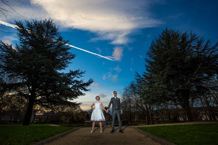 Wedding photographers shoot their own wedding at Clifton Park — photo 77 of 84