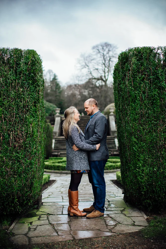 Natalie and Chris's engagement shoot at Wortley Hall — photo 4 of 24