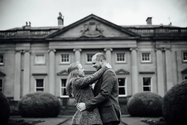 Natalie and Chris's engagement shoot at Wortley Hall — photo 6 of 24