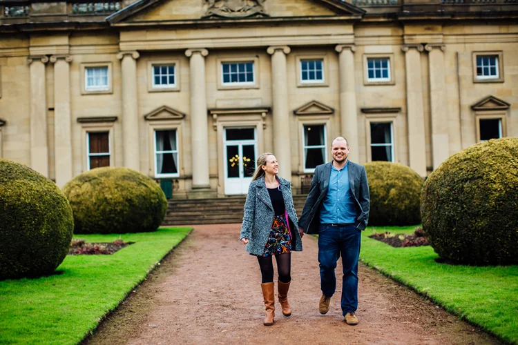 Natalie and Chris's engagement shoot at Wortley Hall — photo 7 of 24