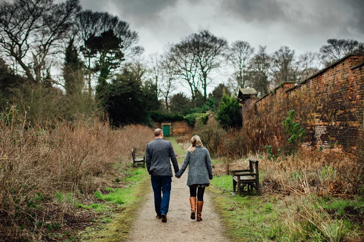 Natalie and Chris's engagement shoot at Wortley Hall — photo 15 of 24