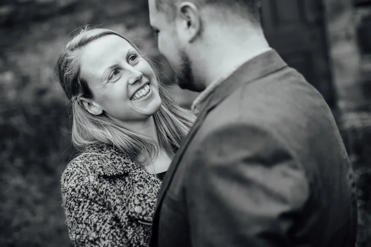 Natalie and Chris's engagement shoot at Wortley Hall — photo 19 of 24