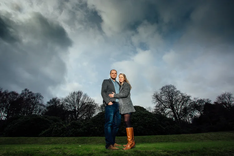 Natalie and Chris's engagement shoot at Wortley Hall — photo 21 of 24