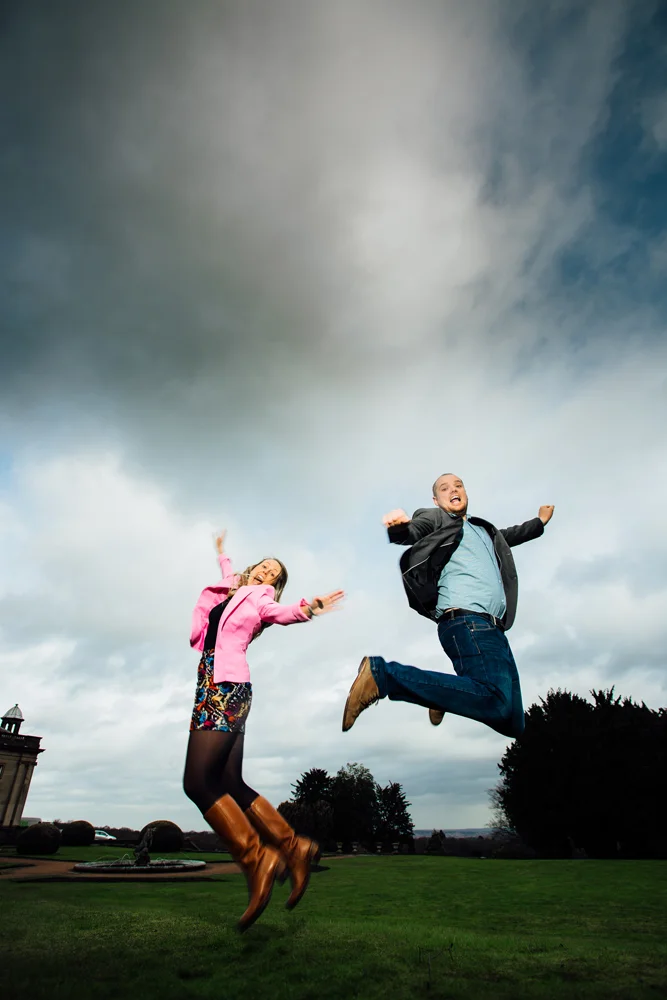 Natalie and Chris's engagement shoot at Wortley Hall — photo 22 of 24