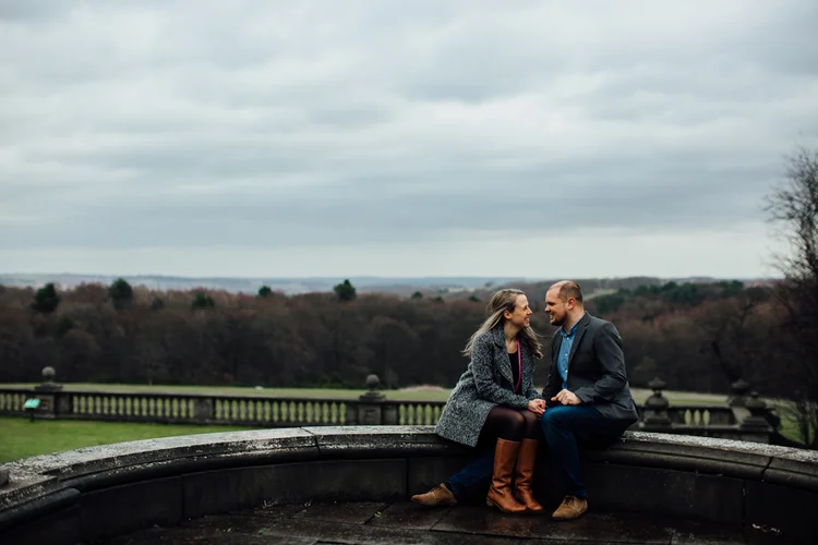 Natalie and Chris's engagement shoot at Wortley Hall — photo 23 of 24