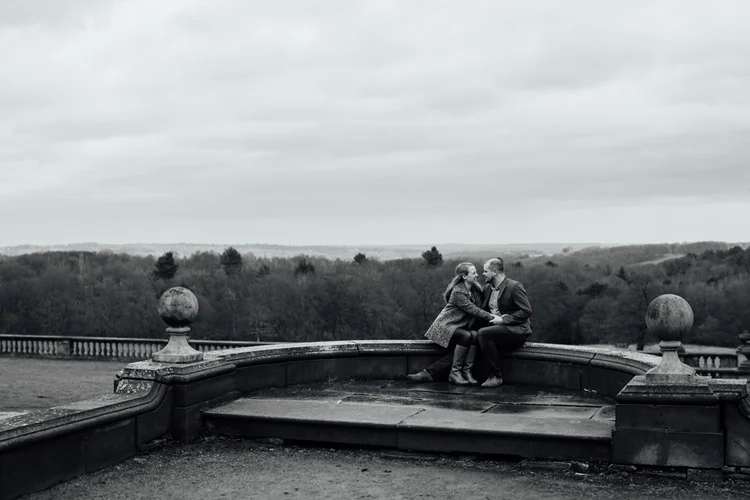 Natalie and Chris's engagement shoot at Wortley Hall — photo 24 of 24