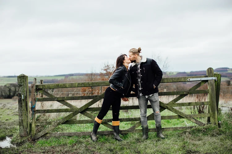 Emily and Kingsley's engagement shoot at Keppel's Column, Rotherham — photo 5 of 18