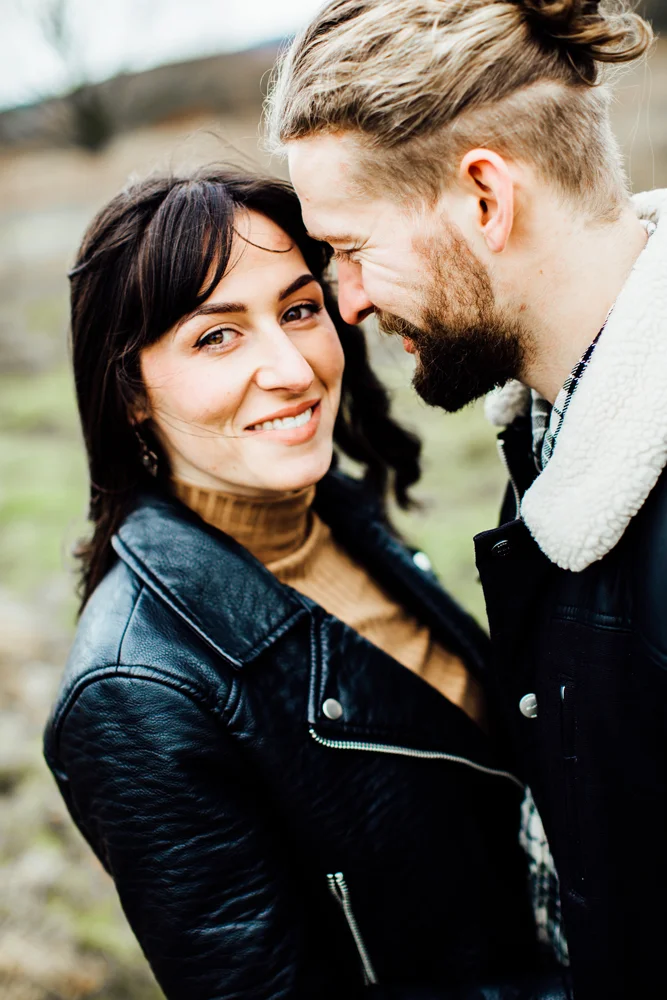 Emily and Kingsley's engagement shoot at Keppel's Column, Rotherham — photo 9 of 18