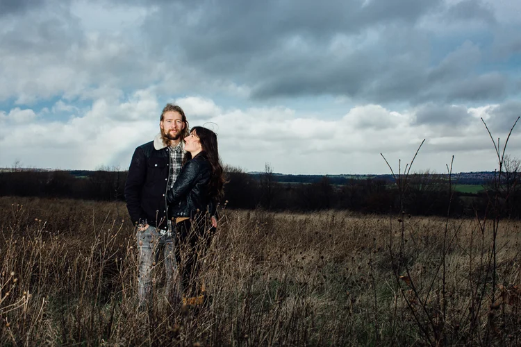 Emily and Kingsley's engagement shoot at Keppel's Column, Rotherham — photo 11 of 18