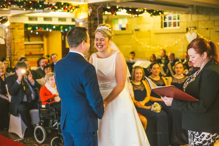 Gemma and Chris's winter wedding at The Garrison, Sheffield — photo 28 of 47