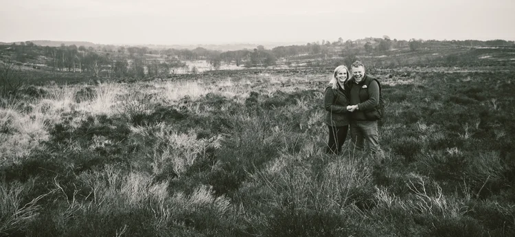 Liz and Mark's engagement shoot at Brimham Rocks, North Yorkshire — photo 1 of 11