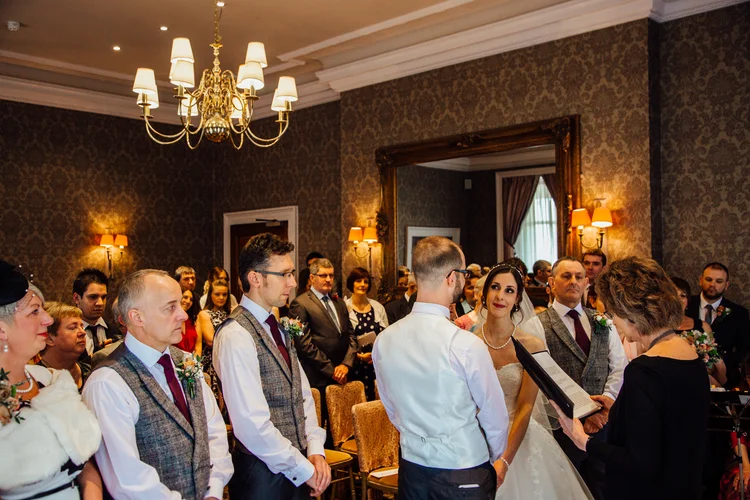 Zoe and Dan's wedding at Ringwood Hall, Chesterfield — photo 40 of 76