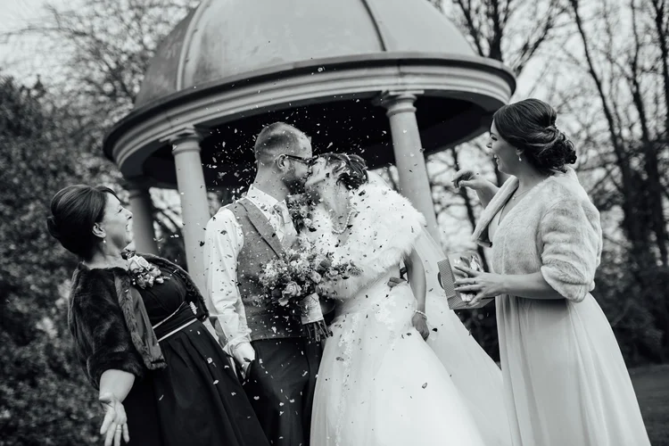 Zoe and Dan's wedding at Ringwood Hall, Chesterfield — photo 48 of 76
