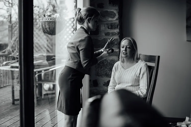 Liz and Darron's wedding in Dronfield, near Sheffield — photo 1 of 48