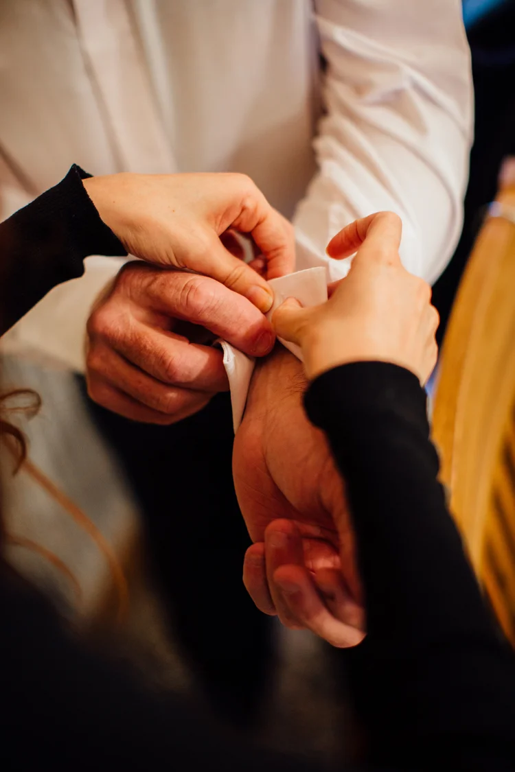 Liz and Darron's wedding in Dronfield, near Sheffield — photo 9 of 48