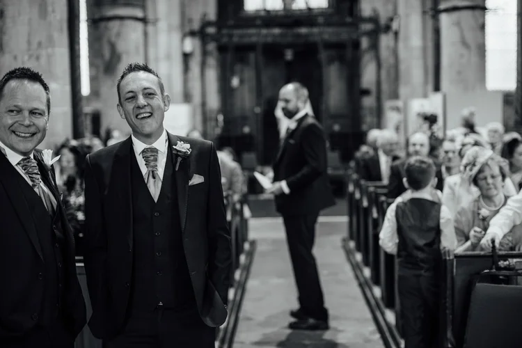 Liz and Darron's wedding in Dronfield, near Sheffield — photo 19 of 48