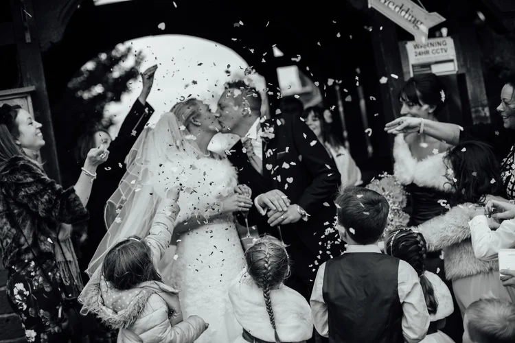 Liz and Darron's wedding in Dronfield, near Sheffield — photo 32 of 48