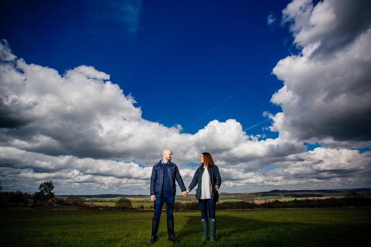 Becky and Leon's pre-wedding shoot at Keppel's Column, Rotherham — photo 1 of 19