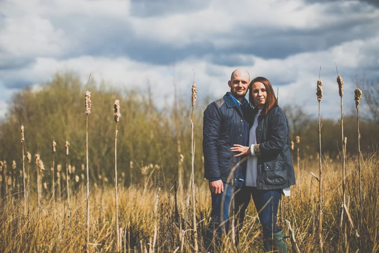 Becky and Leon's pre-wedding shoot at Keppel's Column, Rotherham — photo 9 of 19