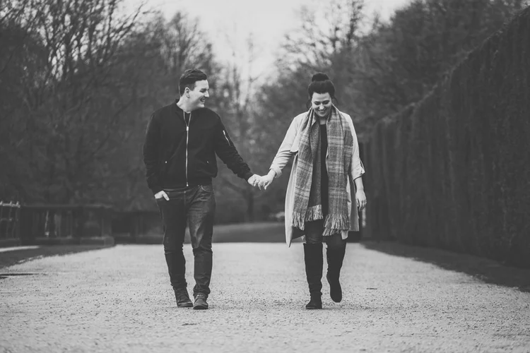 Jennie and Lewis's pre-wedding shoot at Yorkshire Sculpture Park — photo 1 of 31