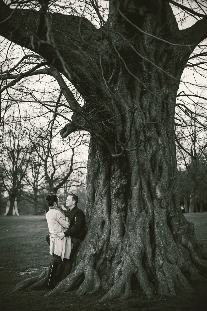Jennie and Lewis's pre-wedding shoot at Yorkshire Sculpture Park — photo 5 of 31