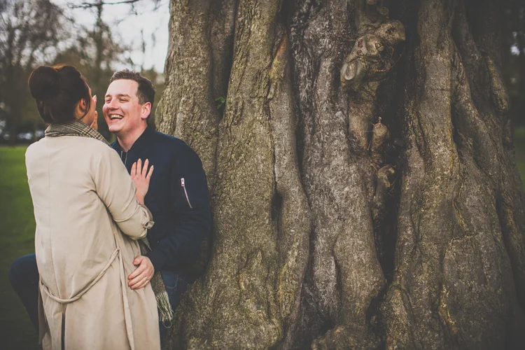 Jennie and Lewis's pre-wedding shoot at Yorkshire Sculpture Park — photo 6 of 31