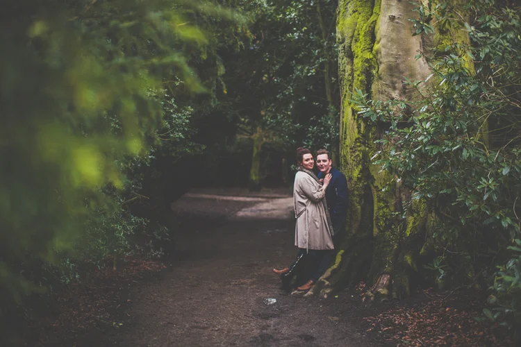 Jennie and Lewis's pre-wedding shoot at Yorkshire Sculpture Park — photo 12 of 31