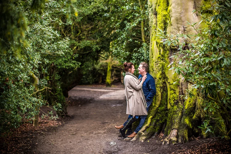 Jennie and Lewis's pre-wedding shoot at Yorkshire Sculpture Park — photo 10 of 31