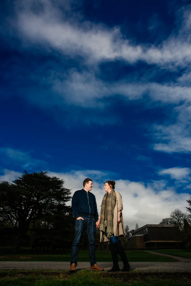 Jennie and Lewis's pre-wedding shoot at Yorkshire Sculpture Park — photo 16 of 31