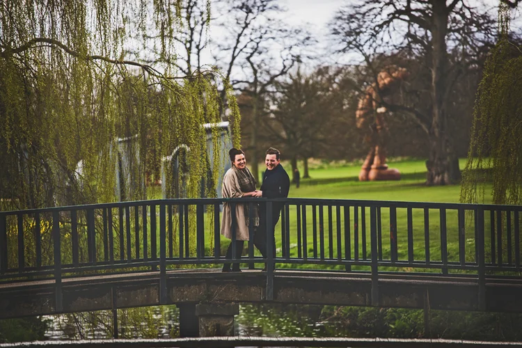 Jennie and Lewis's pre-wedding shoot at Yorkshire Sculpture Park — photo 26 of 31