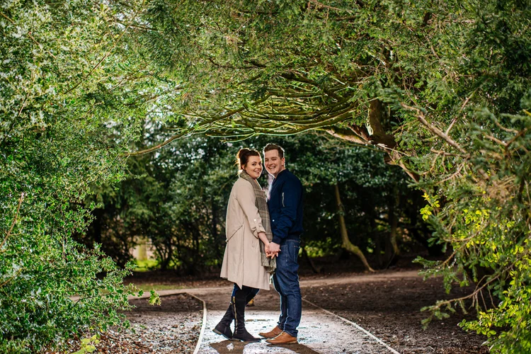 Jennie and Lewis's pre-wedding shoot at Yorkshire Sculpture Park — photo 30 of 31