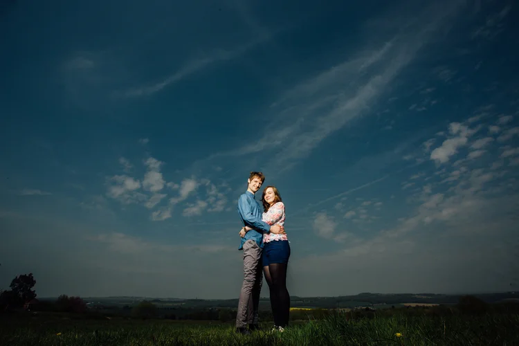 Jennie and Graydon's pre-wedding shoot at Keppel's Column, Rotherham — photo 3 of 21