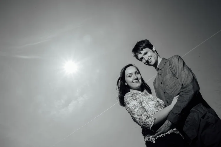 Jennie and Graydon's pre-wedding shoot at Keppel's Column, Rotherham — photo 5 of 21