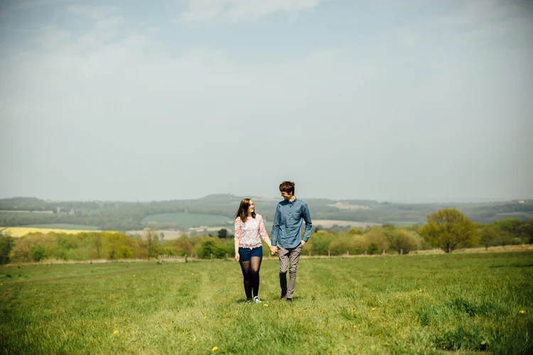 Jennie and Graydon's pre-wedding shoot at Keppel's Column, Rotherham — photo 7 of 21