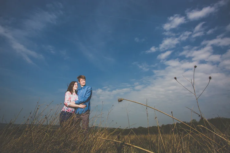Jennie and Graydon's pre-wedding shoot at Keppel's Column, Rotherham — photo 17 of 21