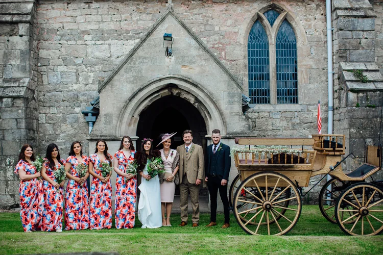 Emily and Kingsley's wedding at Ryther Church, Yorkshire — photo 56 of 109