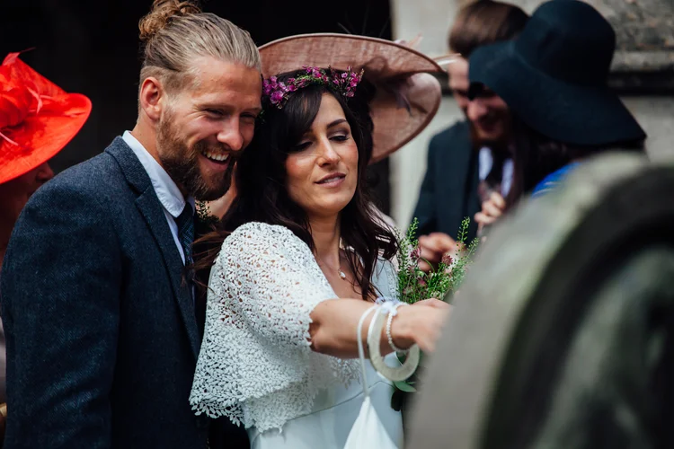 Emily and Kingsley's wedding at Ryther Church, Yorkshire — photo 71 of 109