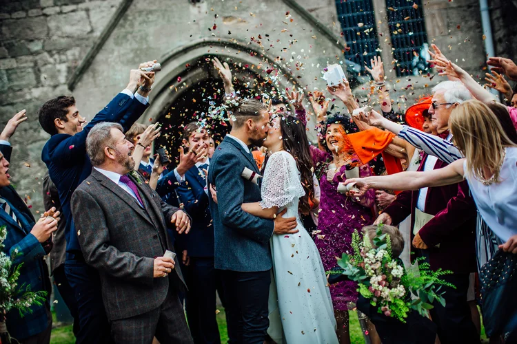 Emily and Kingsley's wedding at Ryther Church, Yorkshire — photo 73 of 109