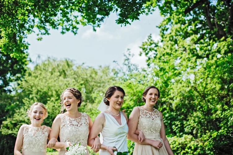 Carys and Nick's wedding at Berkswell Church and a family marquee — photo 13 of 92