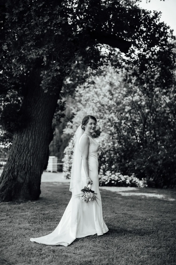 Carys and Nick's wedding at Berkswell Church and a family marquee — photo 14 of 92