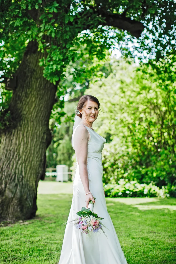 Carys and Nick's wedding at Berkswell Church and a family marquee — photo 15 of 92