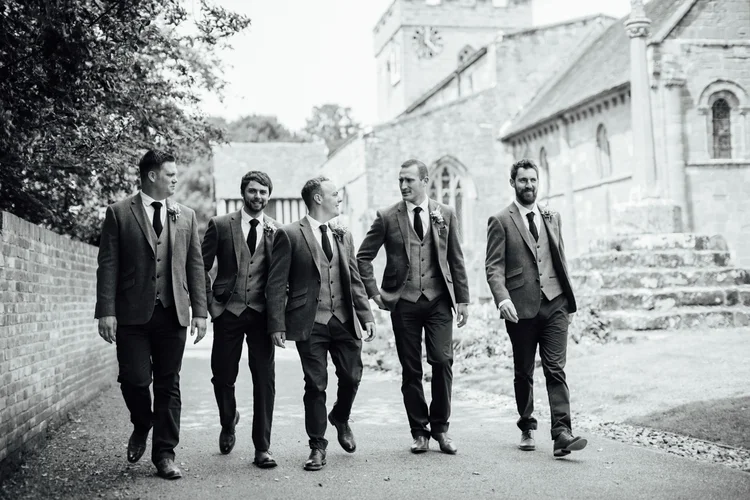 Carys and Nick's wedding at Berkswell Church and a family marquee — photo 24 of 92