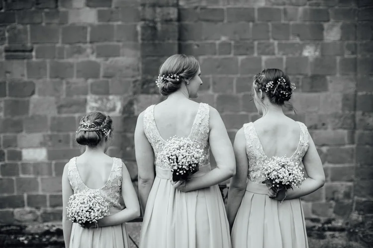Carys and Nick's wedding at Berkswell Church and a family marquee — photo 27 of 92