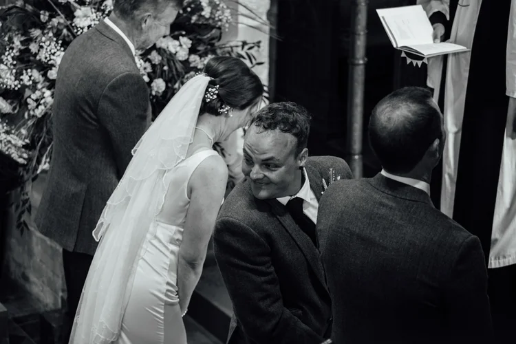 Carys and Nick's wedding at Berkswell Church and a family marquee — photo 31 of 92