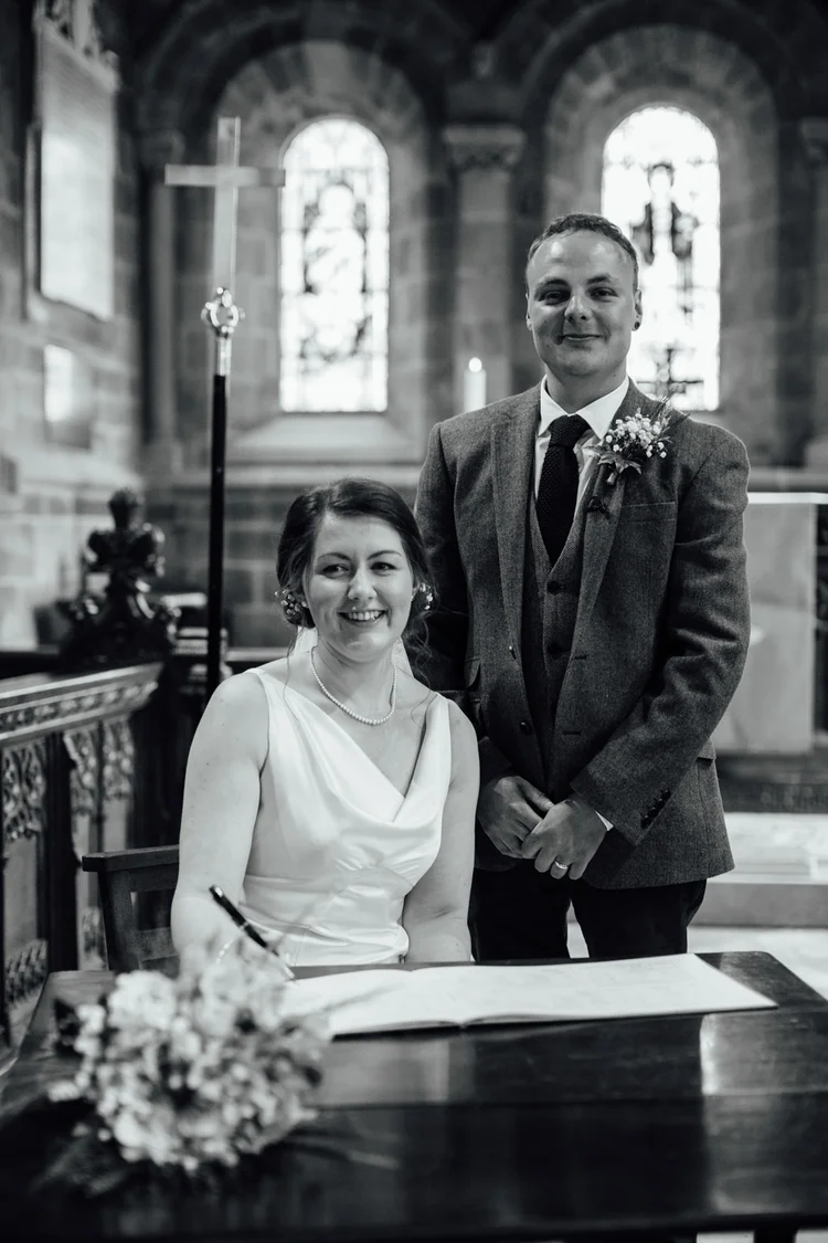 Carys and Nick's wedding at Berkswell Church and a family marquee — photo 33 of 92