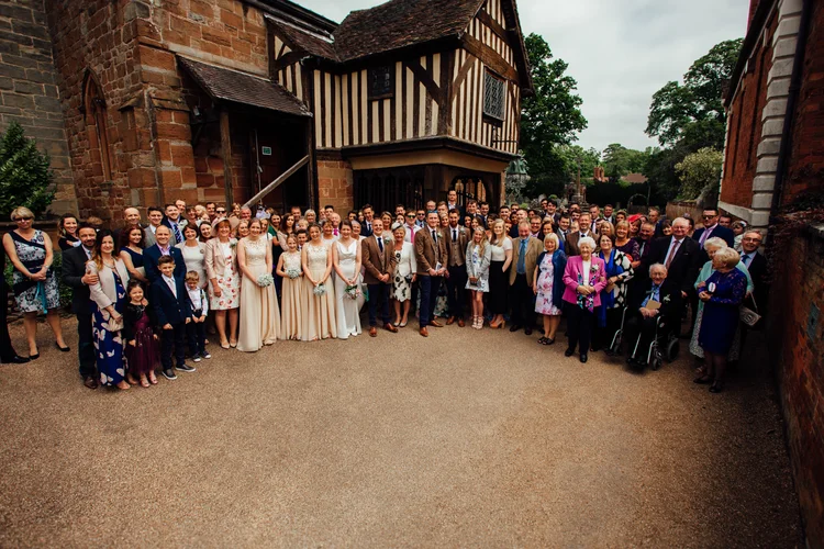 Carys and Nick's wedding at Berkswell Church and a family marquee — photo 37 of 92