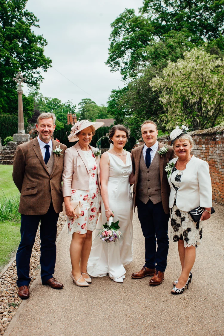 Carys and Nick's wedding at Berkswell Church and a family marquee — photo 38 of 92