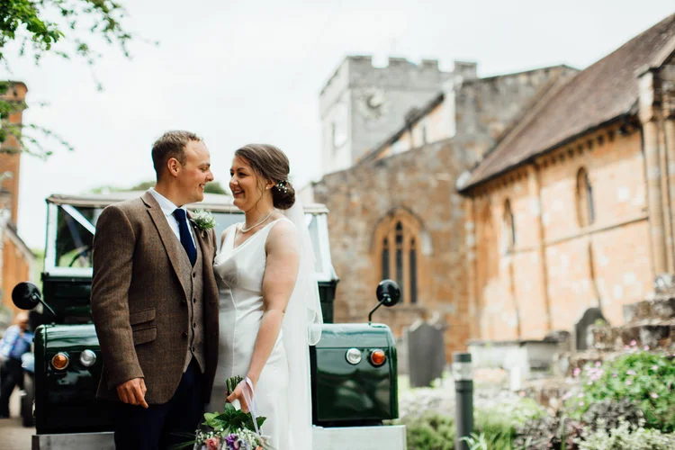 Carys and Nick's wedding at Berkswell Church and a family marquee — photo 39 of 92