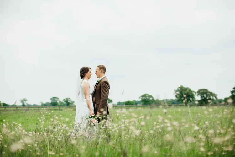 Carys and Nick's wedding at Berkswell Church and a family marquee — photo 49 of 92