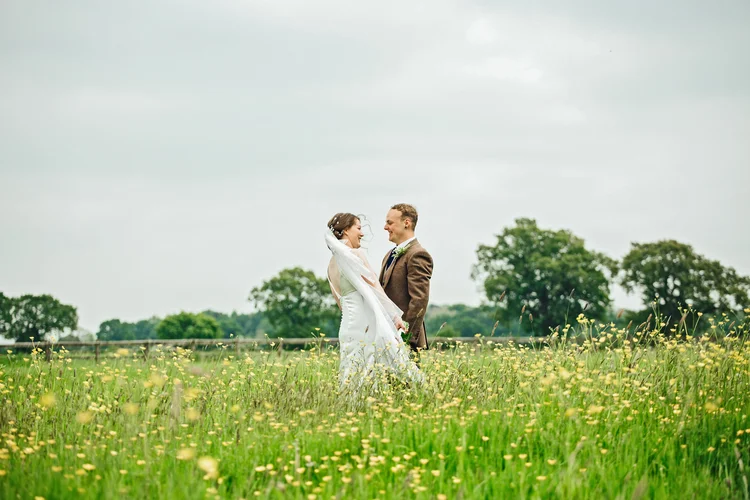 Carys and Nick's wedding at Berkswell Church and a family marquee — photo 50 of 92